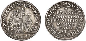 FRANCESCO CONTARINI, Doge XCV (1623-1624) &ndash; Osella, year I, 1623.