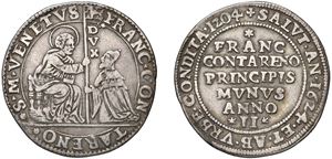 FRANCESCO CONTARINI, Doge XCV (1623-1624) &ndash; Osella, year II, 1624.