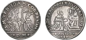 GIOVANNI I CORNER, Doge XCVI (1625-1629) &ndash; Osella, year I, 1625.