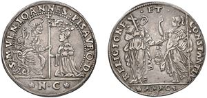 GIOVANNI PESARO, Doge CIII (1658-1659) &ndash; Osella, year I, 1658.