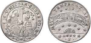 NICOLO' SAGREDO, Doge CV (1675-1676) &ndash; Osella, year I, 1675.