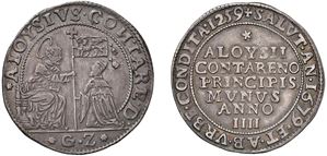 ALVISE CONTARINI, Doge CVI (1676-1684) &ndash; Osella, year IV, 1679.