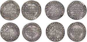 ALVISE CONTARINI, Doge CVI (1676-1684) &ndash; Lot of four Osella (years I, II, V, VIII).