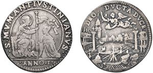 MARCANTONIO GIUSTINIAN, Doge CVII (1684-1688) - Osella, year I, 1684.