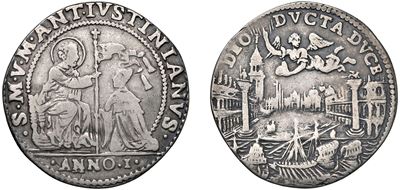 Marcantonio Giustinian, Doge CVII (1684-1688) - Osella, Anno I, 1684.