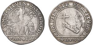 SILVESTRO VALIER, Doge CIX (1694-1700) &ndash; Osella, year IV, 1697.