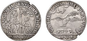 SILVESTRO VALIER, Doge CIX (1694-1700) &ndash; Osella, year VI, 1699.  