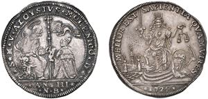ALVISE III MOCENIGO, Doge CXII (1722-1732) &ndash; Osella, year III, 1724.