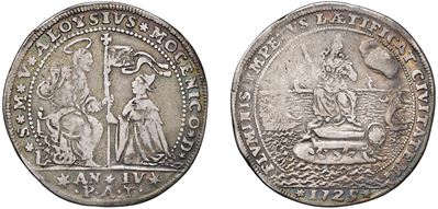 Alvise III Mocenigo, Doge CXII (1722-1732) – Osella, Anno IV, 1725.