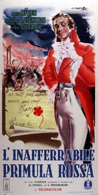 Angelo Cesselon - Bozzetto per la locandina di 'L'inafferrabile Primula Rossa', tempera su carton...