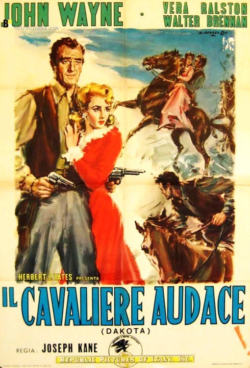Angelo Cesselon - Il cavaliere audace - bozzetto per locandina, tempera su cartoncino
