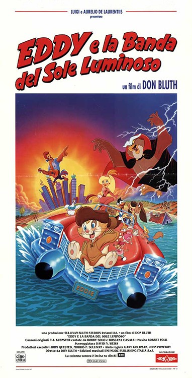 a.n.I. (autore Non Identificato) - Bozzetto di Don Bluth, Eddy e la banda del sole luminoso, temp...