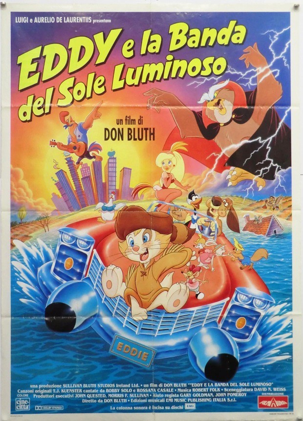 a.n.I. (autore Non Identificato) - Bozzetto di Don Bluth, Eddy e la banda del sole luminoso, temp...
