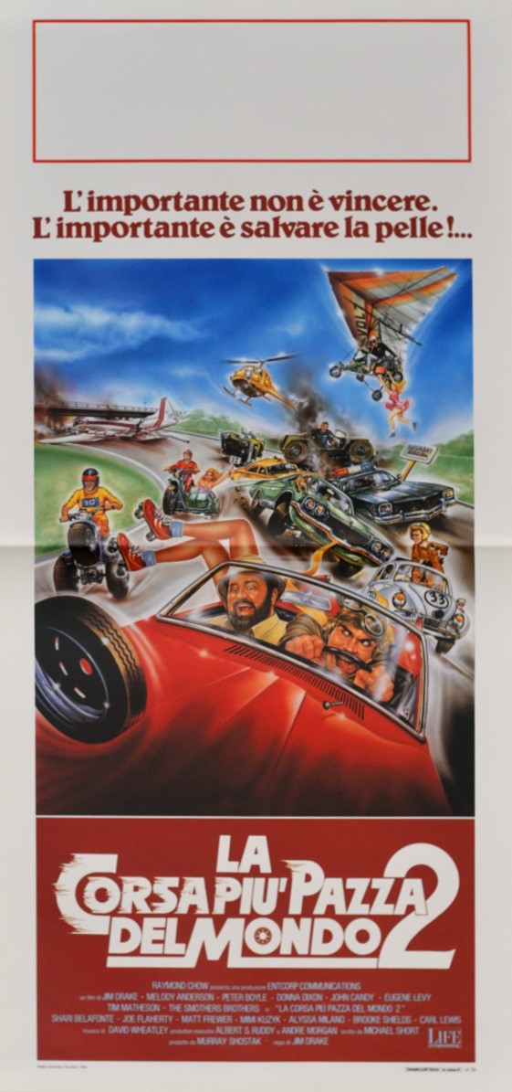 a.n.I. (autore Non Identificato) - Bozzetto originale per locandina del film 'La corsa più pazza ...