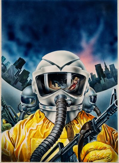 Umberto Lenzi, Incubo sulla città contaminata, tempera su cartone