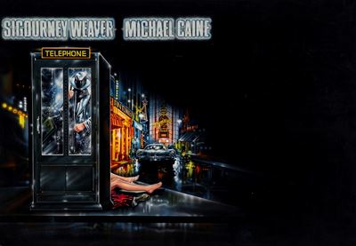 Bozzetto per locandina del film 'Mistery', tempera su cartone, 1986