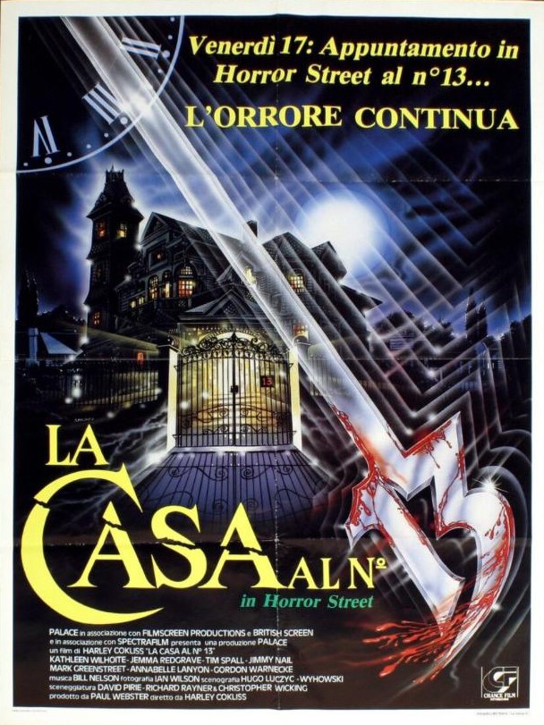 Salvatore Spataro - Bozzetto per 'La casa al n. 13 in Horror Street', tempera su cartone