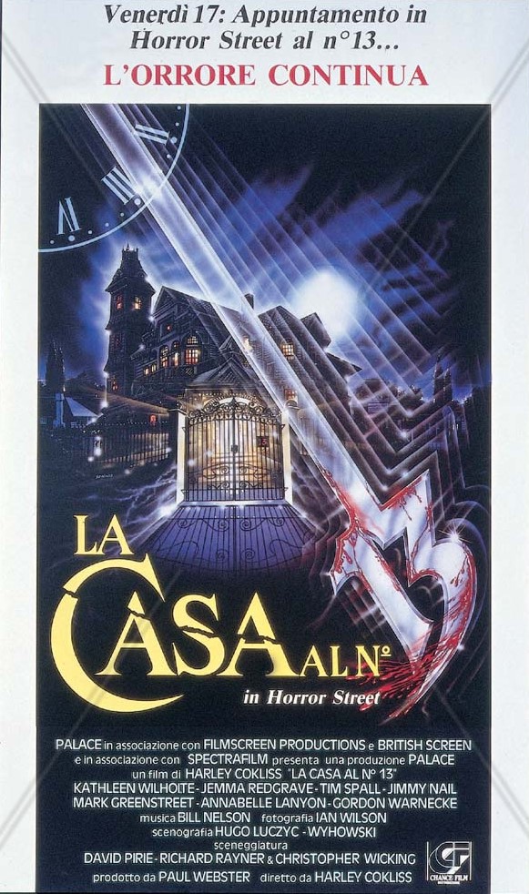 Salvatore Spataro - Bozzetto per 'La casa al n. 13 in Horror Street', tempera su cartone