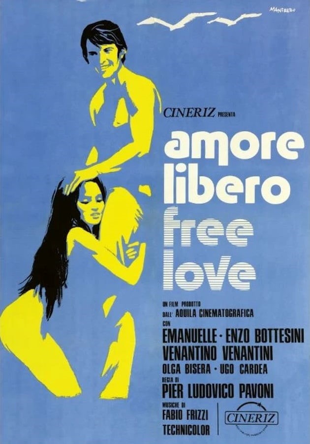 Manfredo (manfredo Acerbo) - Bozzetto originale per 'Amore libero - Free Love', tempera su carton...