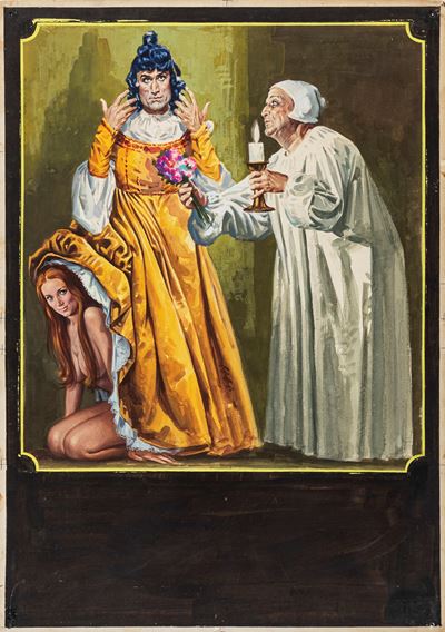 La calandria, tempera su cartone