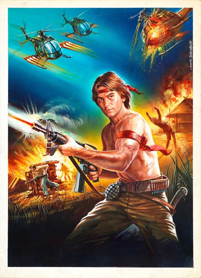 Asalto por la victoria, tempera su cartone, 1982