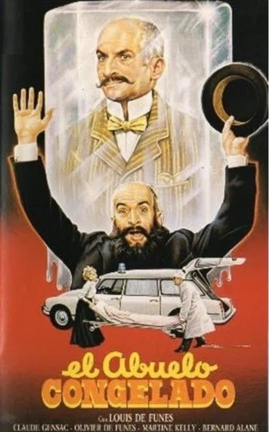 Mac (macario Gomez) - Bozzetto per la locandina spagnola di 'Louis de Funès e il nonno surgelato'...