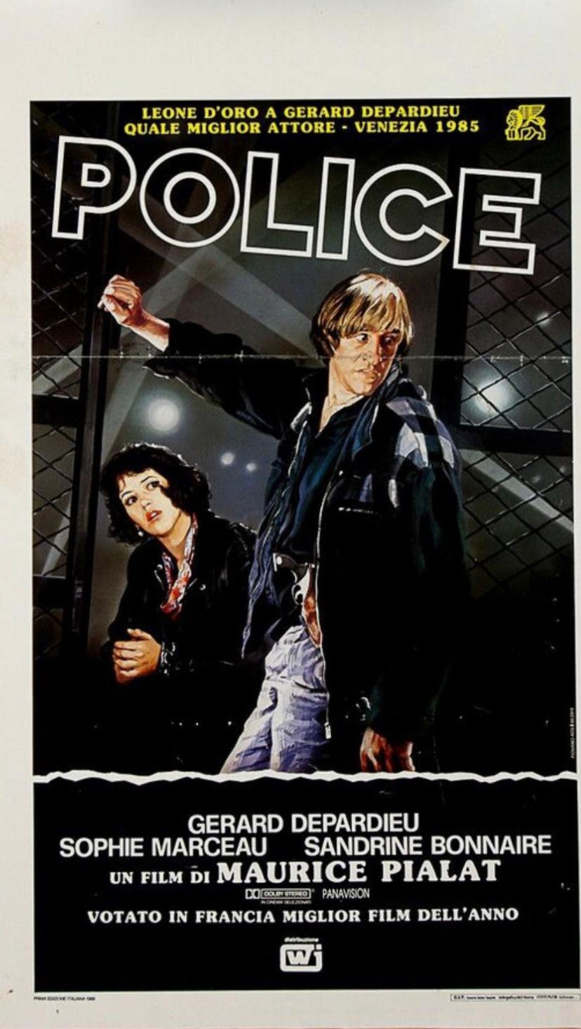 Studio Piovano - Bozzetto originale per locandina del film 'Police' (tempera su cartoncino, 1985)