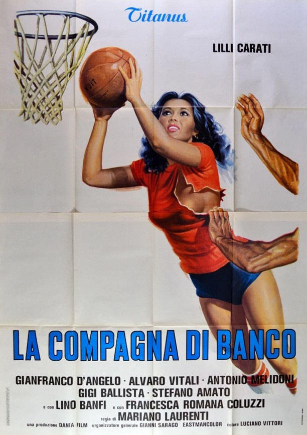 a.n.I. (autore Non Identificato) - Bozzetto per locandina, La compagna di banco, tempera su carto...