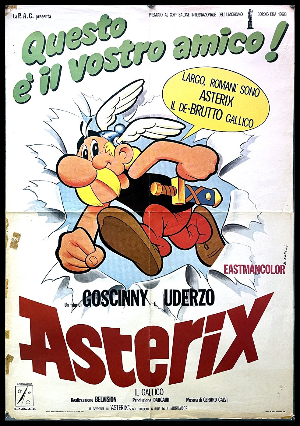 Bruno Napoli - Bozzetto per Asterix il gallico, matita e tempera su carta