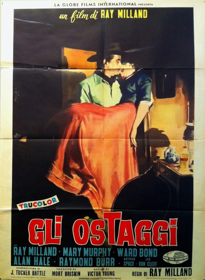 Enzo Nistri - Bozzetto per la locandina del film 'Gli ostaggi', tempera su cartone