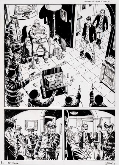 Dylan Dog - Quel che resta di Barry, matita e china su cartoncino