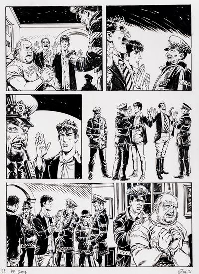 Dylan Dog - Quel che resta di Barry, matita e china su cartoncino