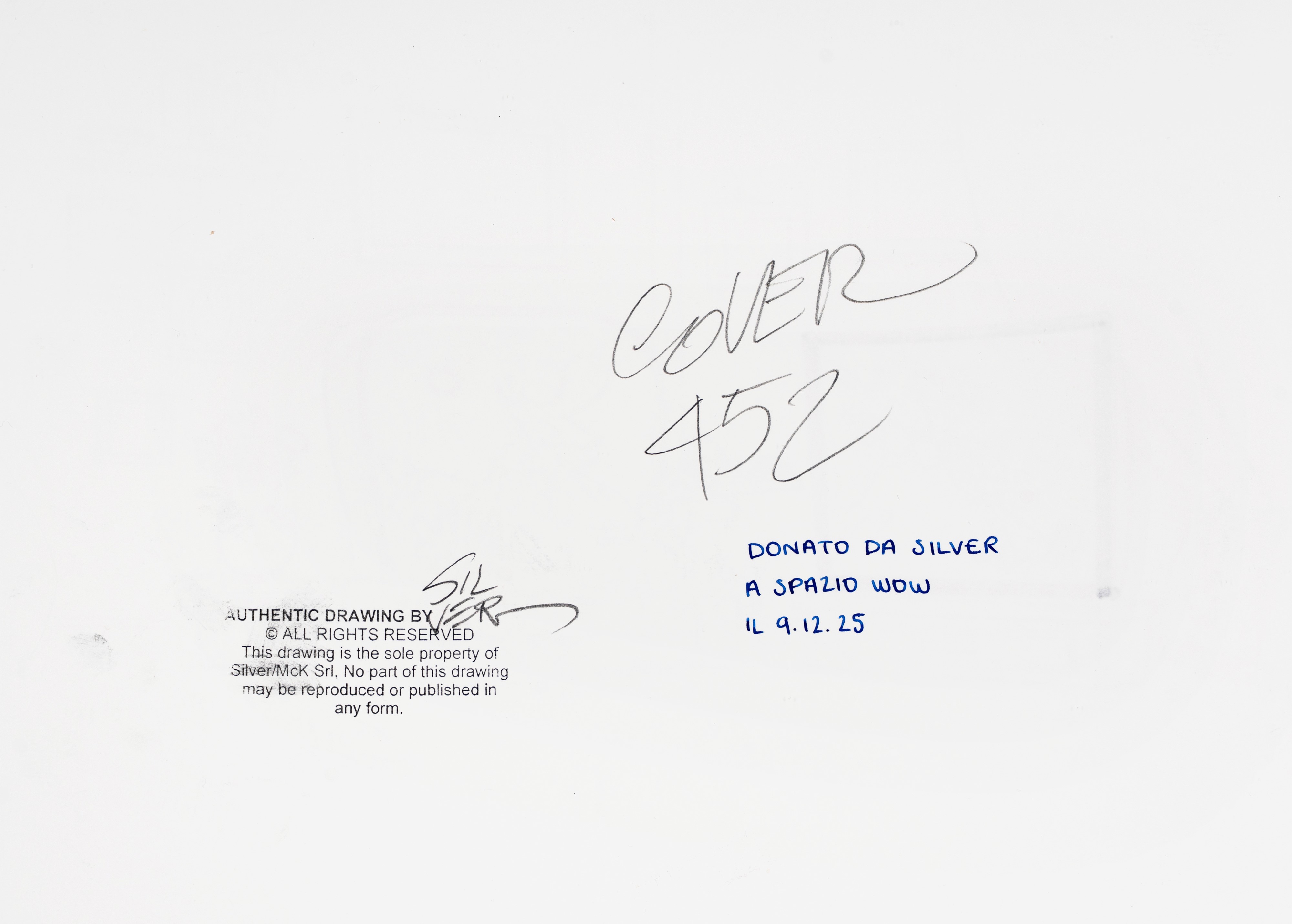 Silver (guido Silvestri) - Copertina originale per Lupo Alberto n. 452, matita e china su cartonc...