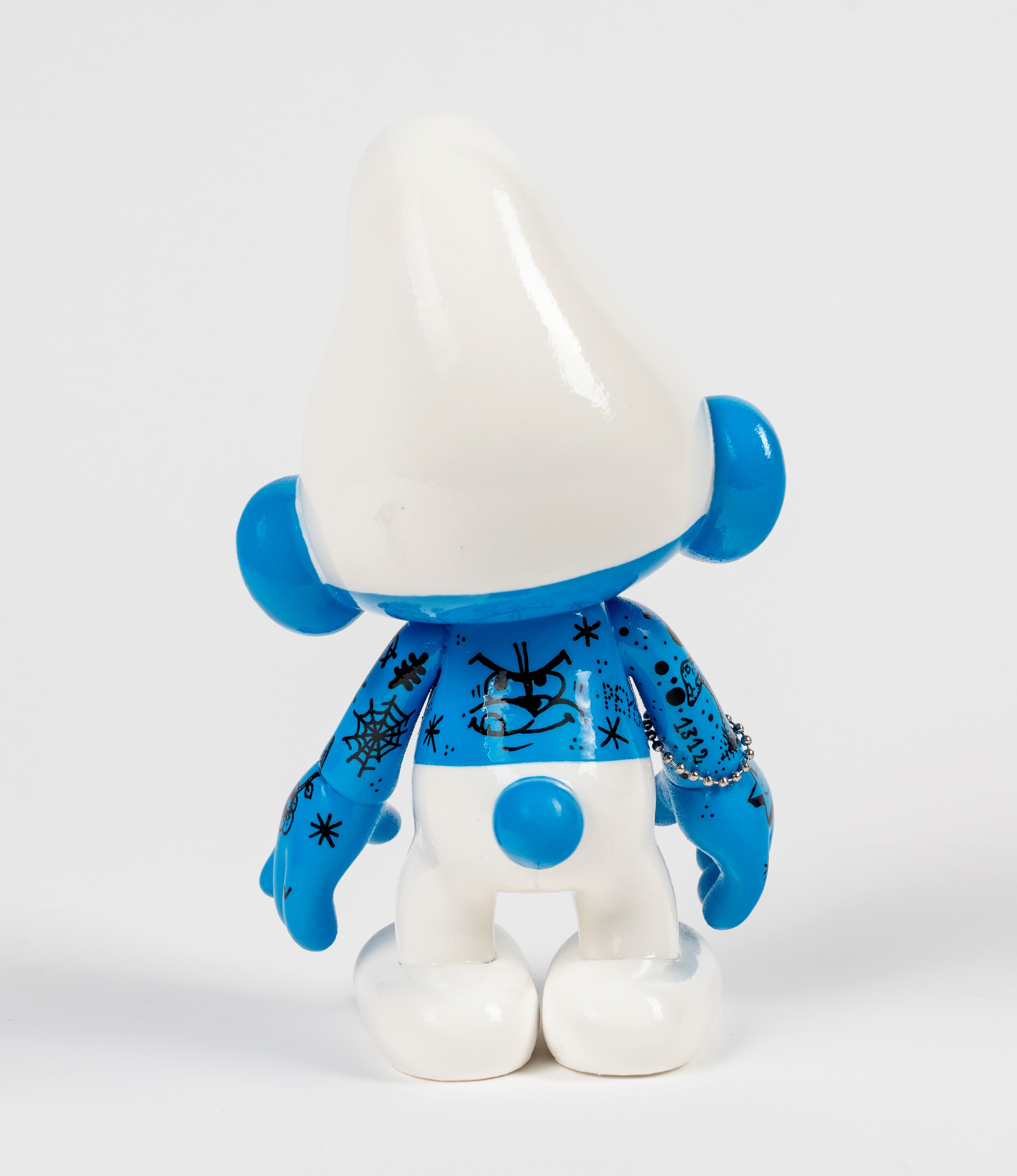 Bionyco (nicolò Ronchi) - Graffiti Smurf, acrilici su plastica