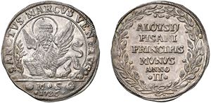 ALVISE PISANI, doge CXIV (1735-1741) &ndash; Osella, anno II, 1736.