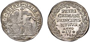 PIETRO GRIMANI, doge CXV (1741-1752) &ndash; Osella, anno IV, 1744.
