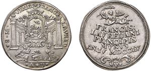 FRANCESCO LOREDAN, doge CXVI (1752-1762) &ndash; Osella, anno IV, 1755.