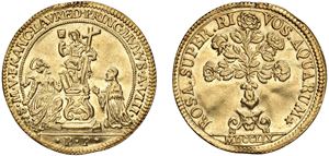 FRANCESCO LOREDAN, doge CXVI (1752-1762) &ndash; Osella da 3 zecchini, anno VIII, 1759.