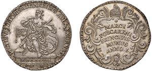 MARCO FOSCARINI, doge CXVII (1762-1763) &ndash; Osella, anno I, 1762.