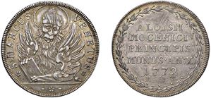ALVISE IV MOCENIGO, doge CXVIII (1763-1778) &ndash; Osella, anno X, 1772.