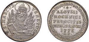 ALVISE IV MOCENIGO, doge CXVIII (1763-1778) &ndash; Osella, anno XI, 1773.