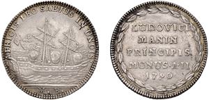 LUDOVICO MANIN, Doge CXX (1789-1797) &ndash; Osella, anno II, 1790.