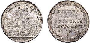 LUDOVICO MANIN, Doge CXX (1789-1797) &ndash; Osella, anno V, 1793.