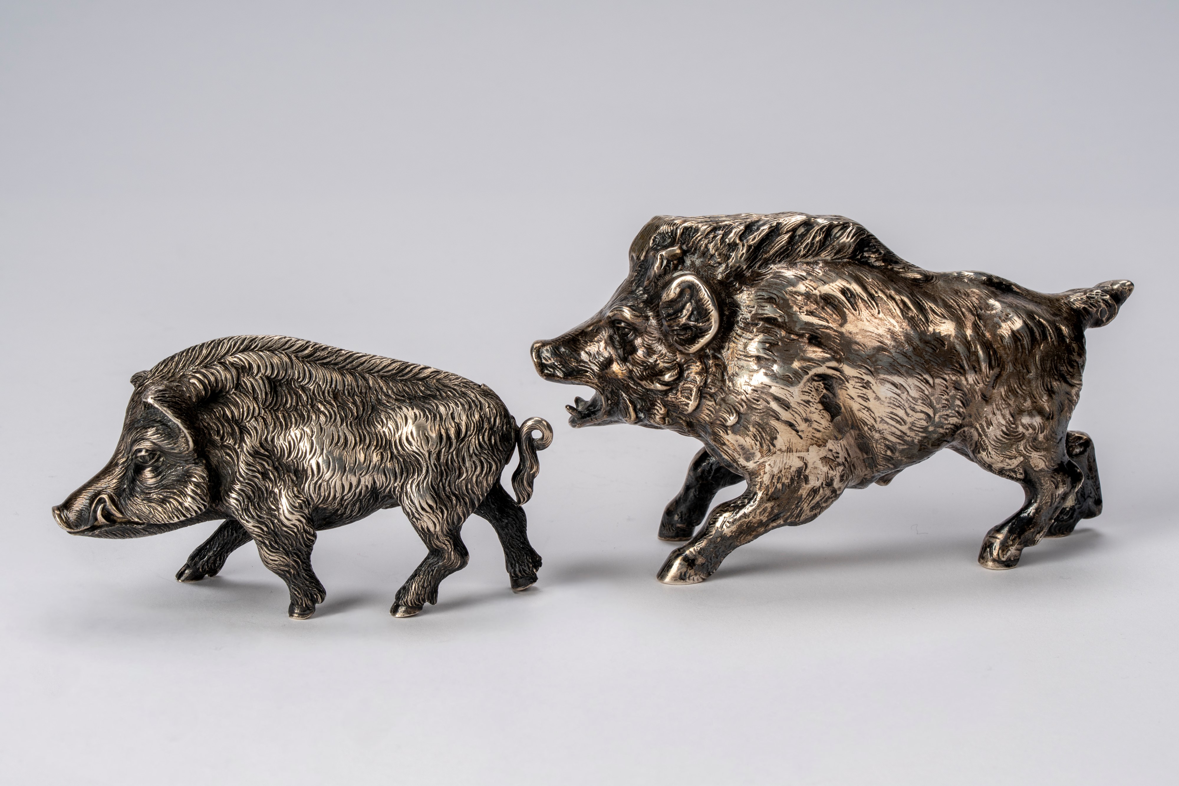 Coppia di figurine animalier