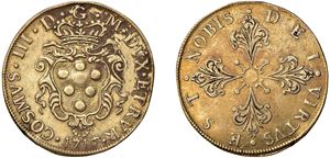 COSIMO III DE MEDICI (1670 - 1723) &ndash; Doppia 1716, II serie, Firenze.