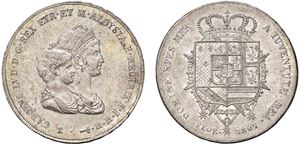 CARLO LUDOVICO DI BORBONE, con la reggenza della madre Maria Luisa (1803 - 1807) - Dena 1807, II tipo, Firenze.