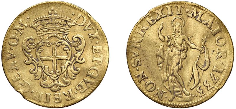 DOGI BIENNALI, Serie della III fase (1637-1797) - Zecchino 1733, Genova.