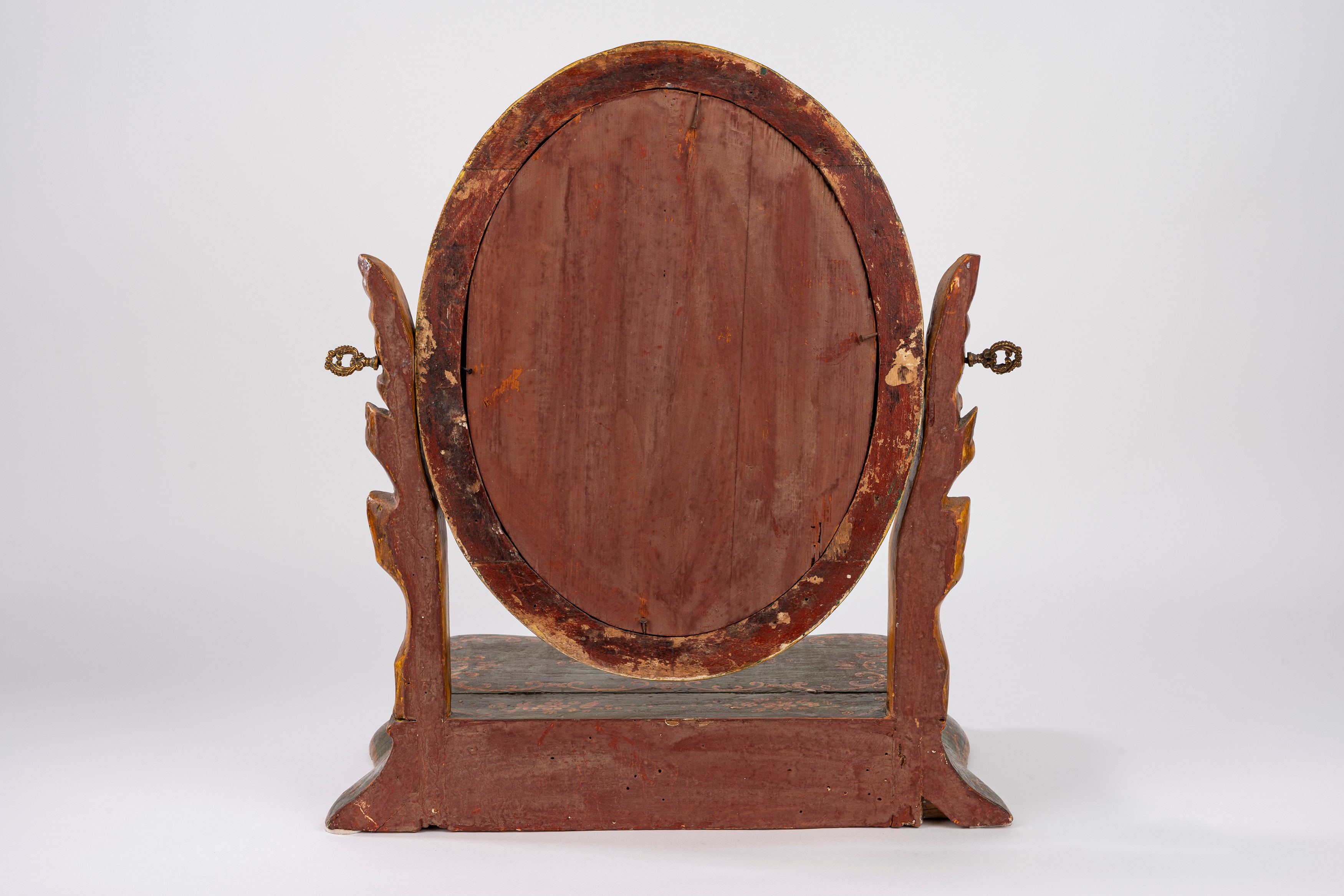 Specchiera da tavola basculante in legno laccato, Venezia, XVIII secolo
