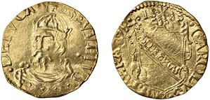 Scudo d'oro del sole 1552 , Lucca.