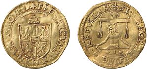 FEDERICO II GONZAGA (1519 - 1540) - Scudo d'oro del Sole, s.d. (periodo 1536-1540), Mantova.